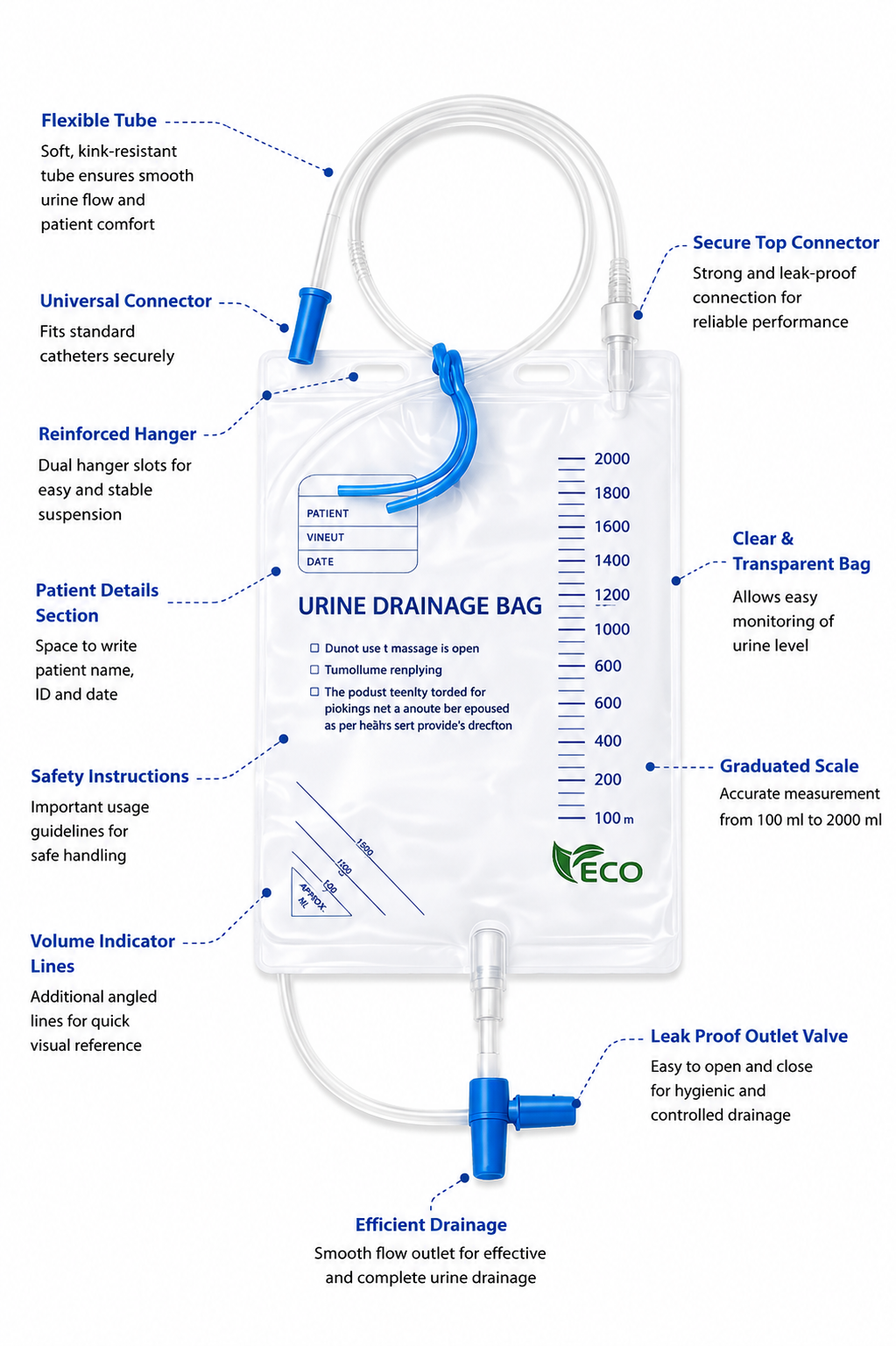 ELEVON™  Urine Collecting Bag ( Eco) 2